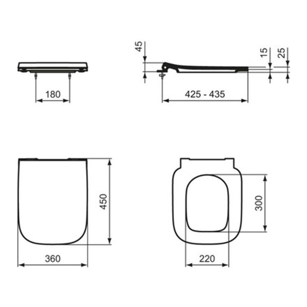 Тоалетна седалка I.LIFE B T500301 – Ideal Standard 11.21.56.0033 – снимка 1
